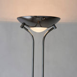 Black chrome plate & opal glass