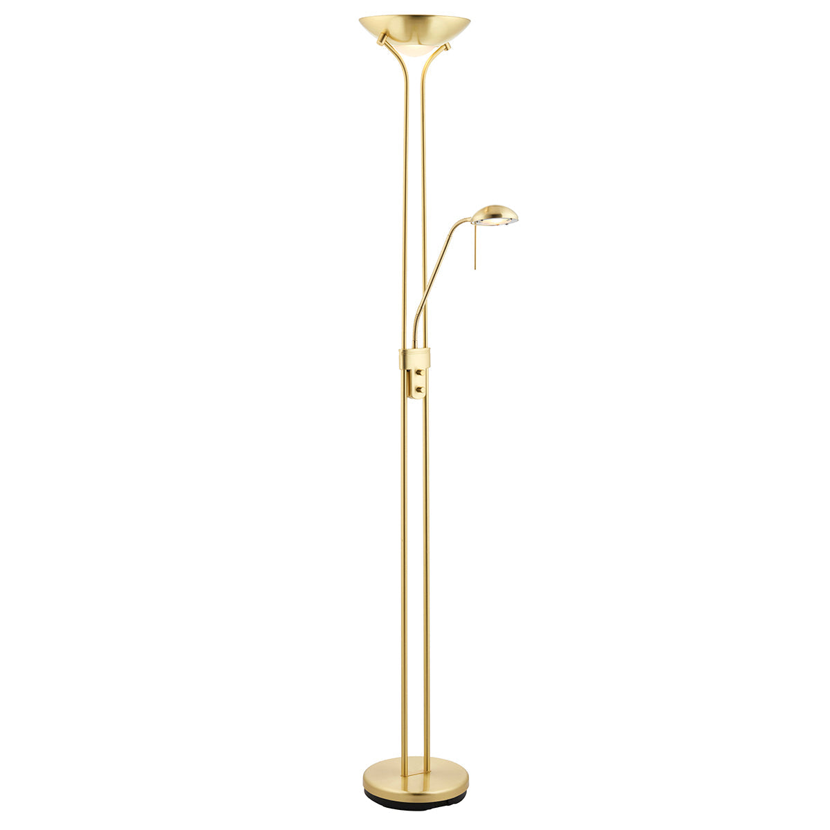 Satin brass plate & opal glass