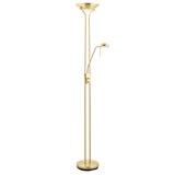 Satin brass plate & opal glass