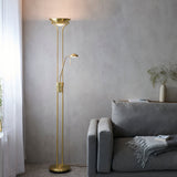 Satin brass plate & opal glass