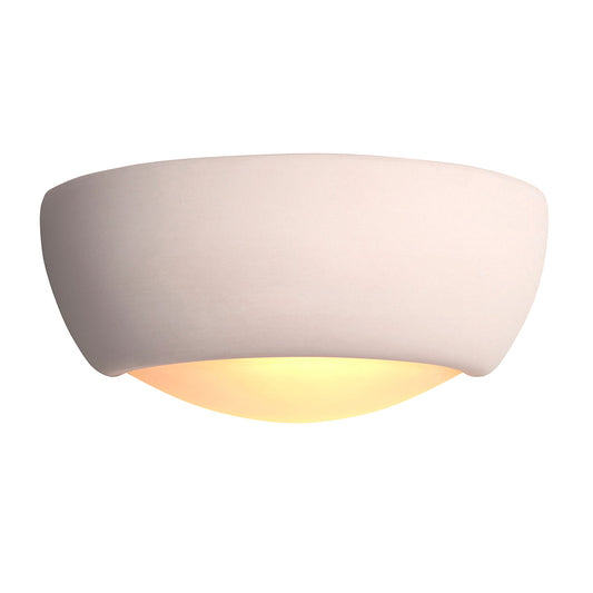 Unglazed ceramic & frosted glass