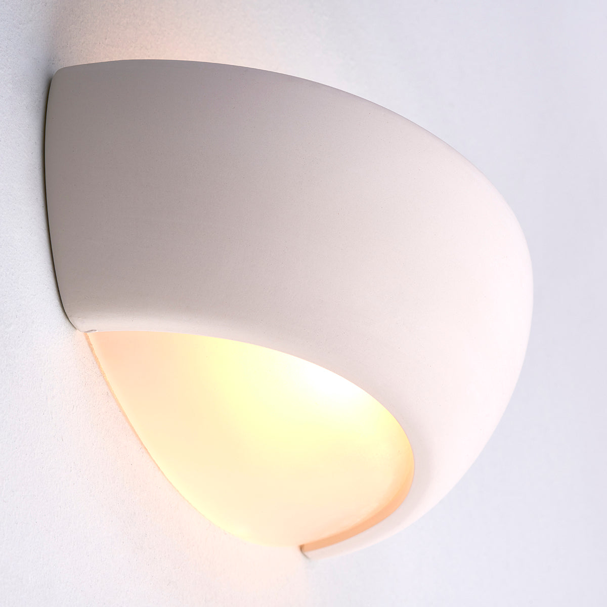 Unglazed ceramic & frosted glass