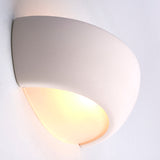 Unglazed ceramic & frosted glass