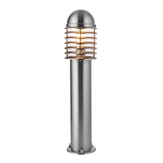 Polished stainless steel & clear pc