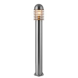 Polished stainless steel & clear pc
