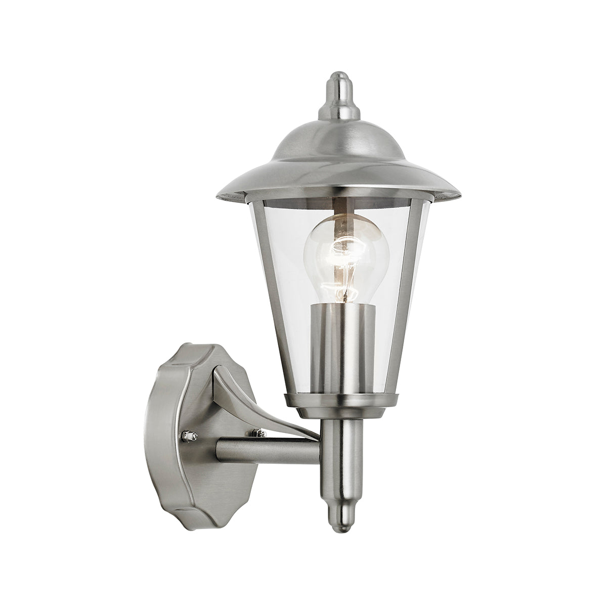 Polished stainless steel & clear pc