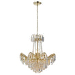Clear glass & gold effect plate