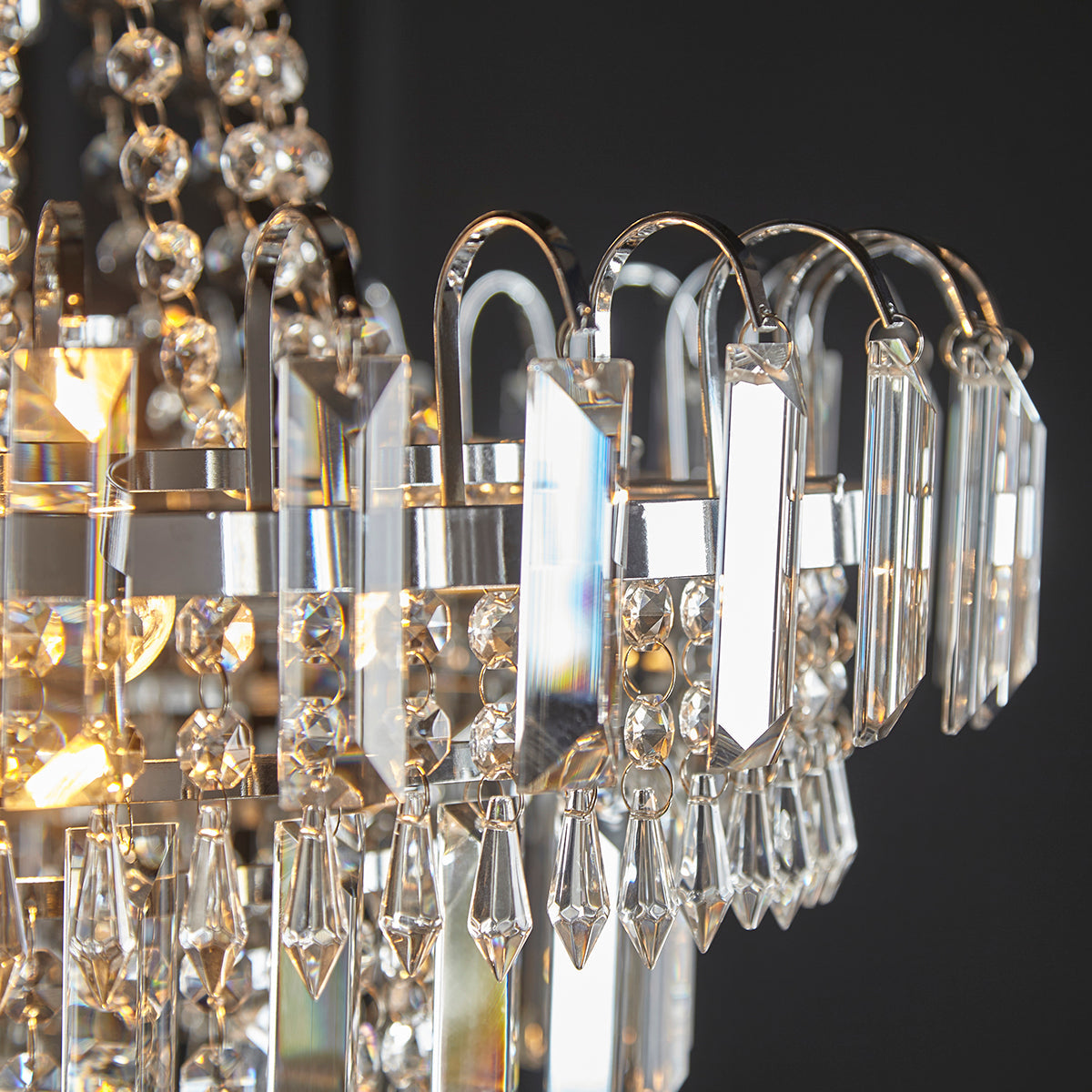 Clear glass & chrome plate
