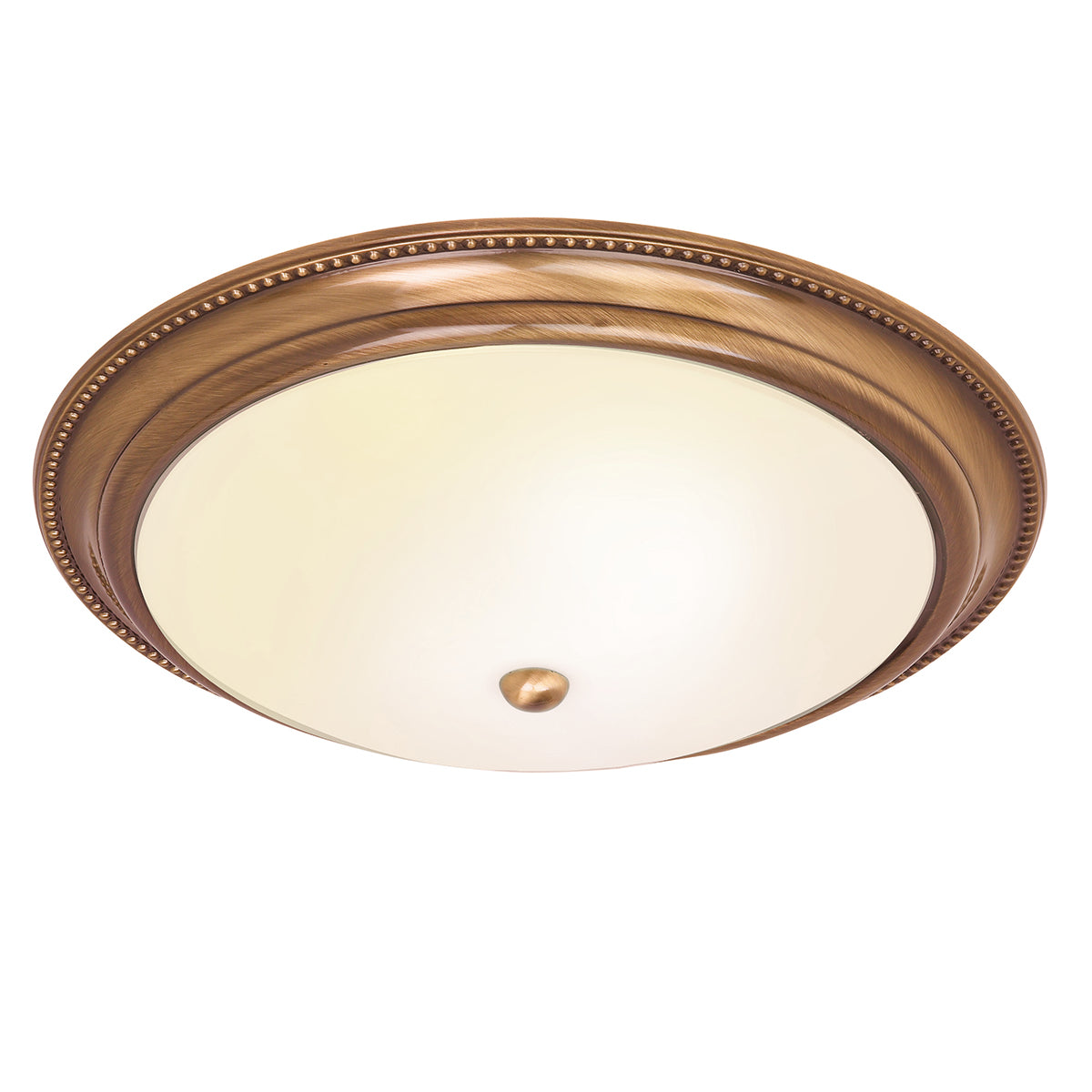 Antique brass plate & frosted glass