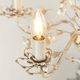 Cream/br gold paint & clear/pearl acrylic
