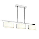 Chrome plate & white glass