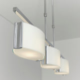 Chrome plate & white glass