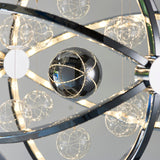 Chrome plate with clear & chrome glass