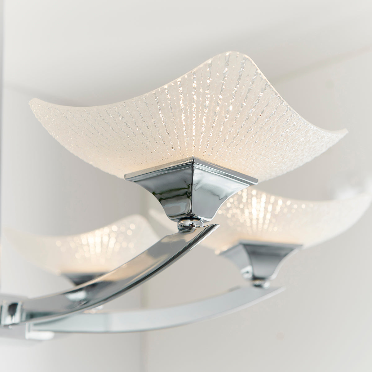 Chrome plate & scavo glass
