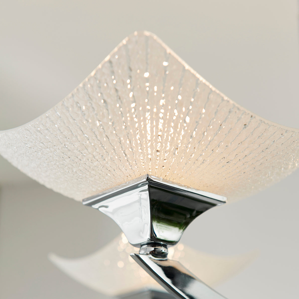 Chrome plate & scavo glass