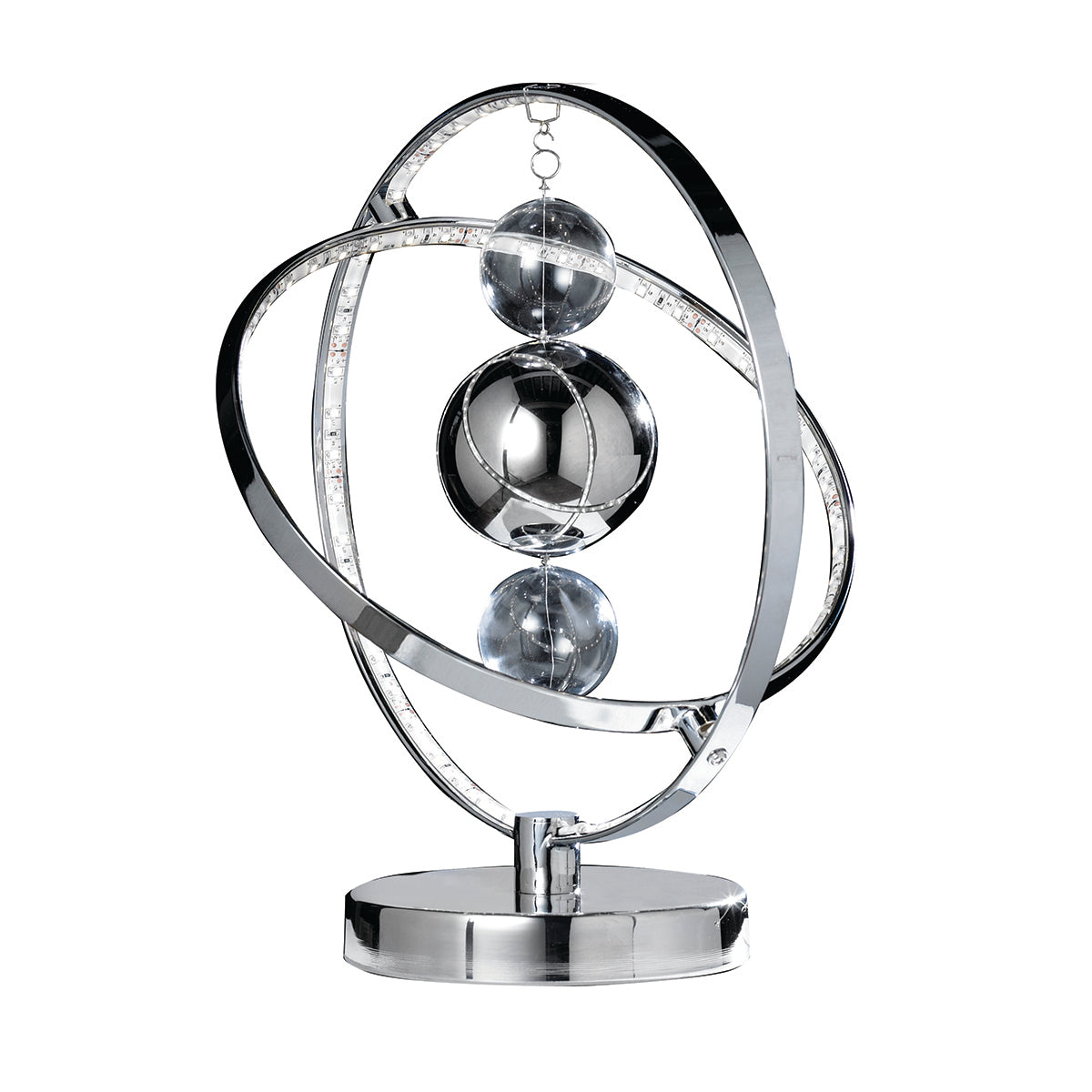 Chrome plate with clear & chrome glass
