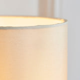 Antique brass plate & cream fabric