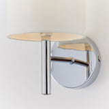 Chrome plate & vintage white fabric