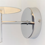 Chrome plate & vintage white fabric