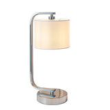 Chrome plate & white fabric