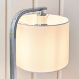 Chrome plate & white fabric