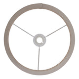 Grey linen mix fabric 26 CM