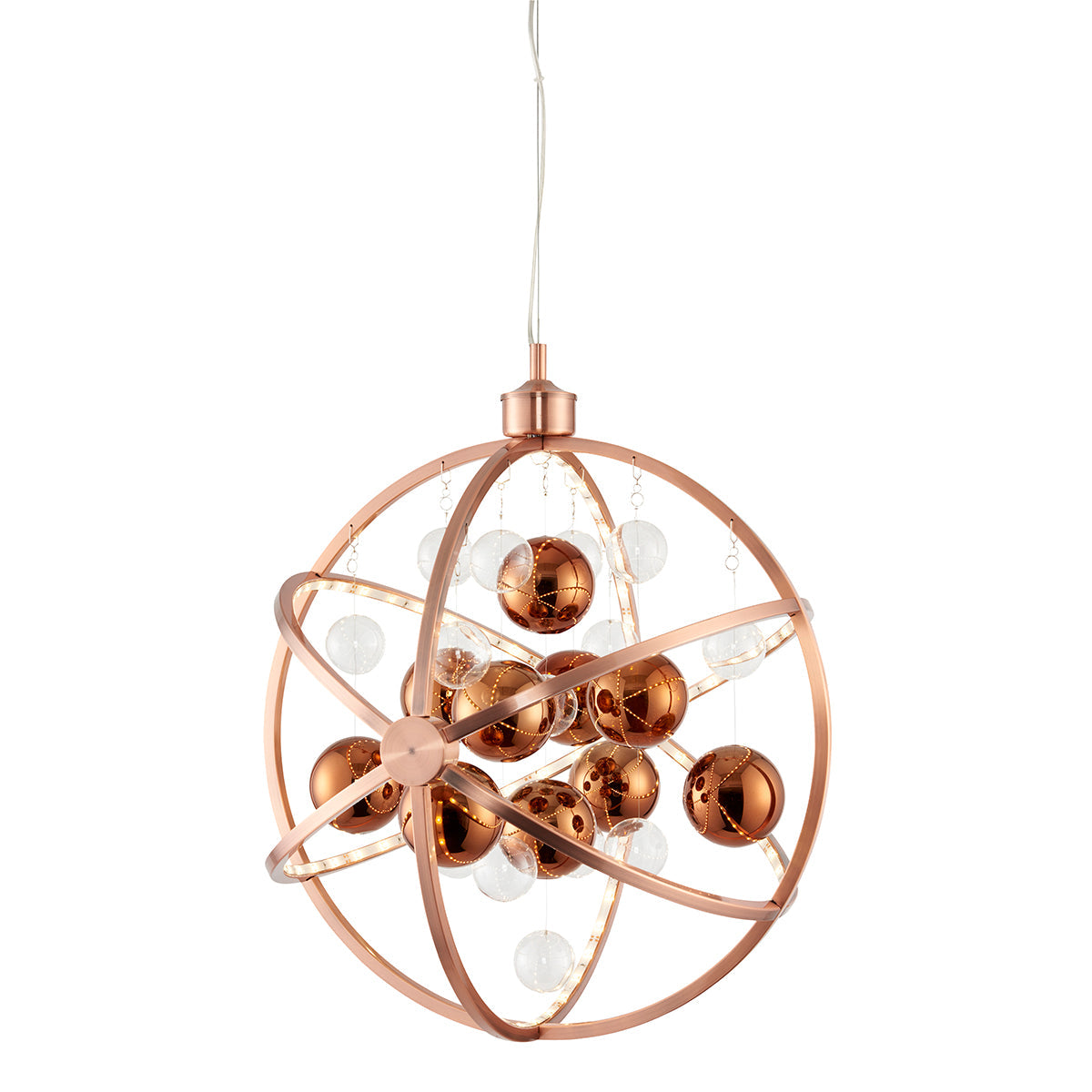 Copper plate with clear & copper glass