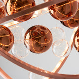 Copper plate with clear & copper glass