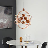 Copper plate with clear & copper glass