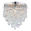 Clear crystal & chrome plate