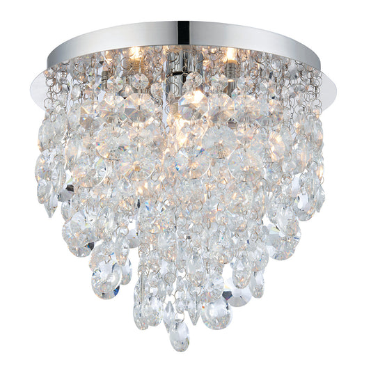 Clear crystal & chrome plate