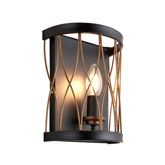 Matt black & rustic bronze paint