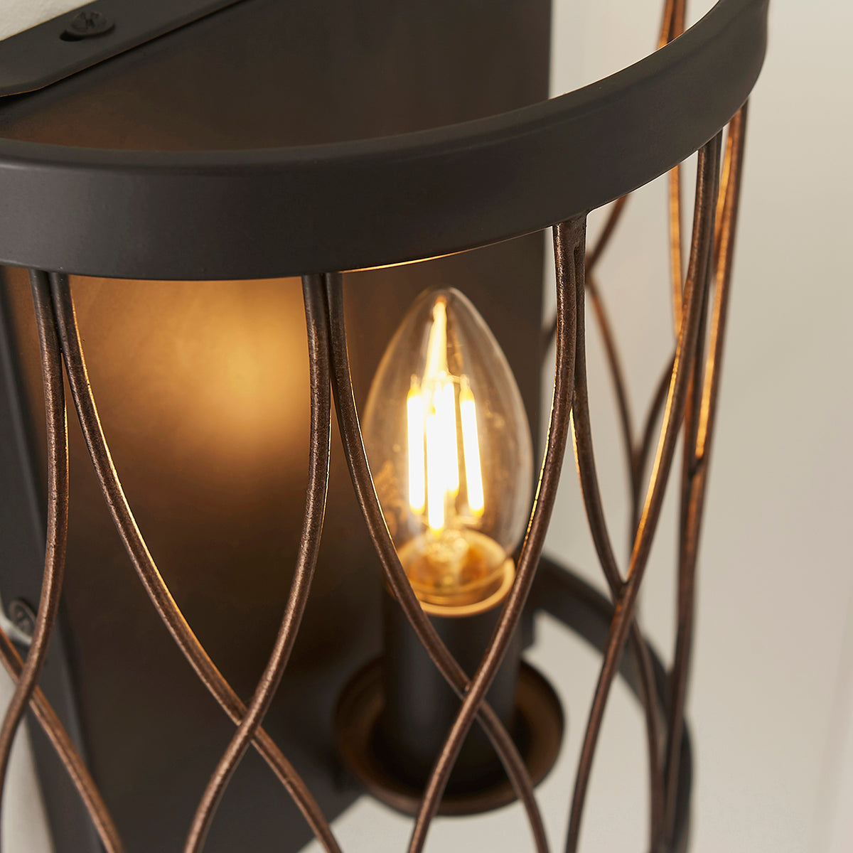 Matt black & rustic bronze paint