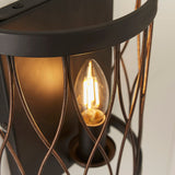 Matt black & rustic bronze paint