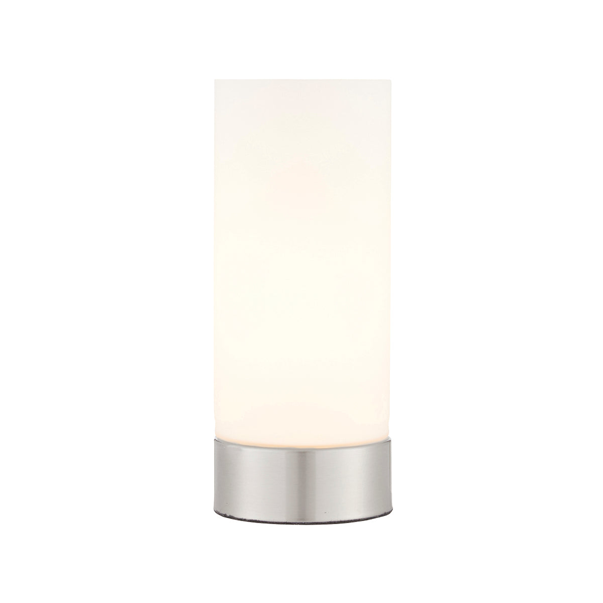 Brushed nickel plate & opal glass