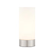 Brushed nickel plate & opal glass