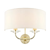 Brass plate & vintage white fabric
