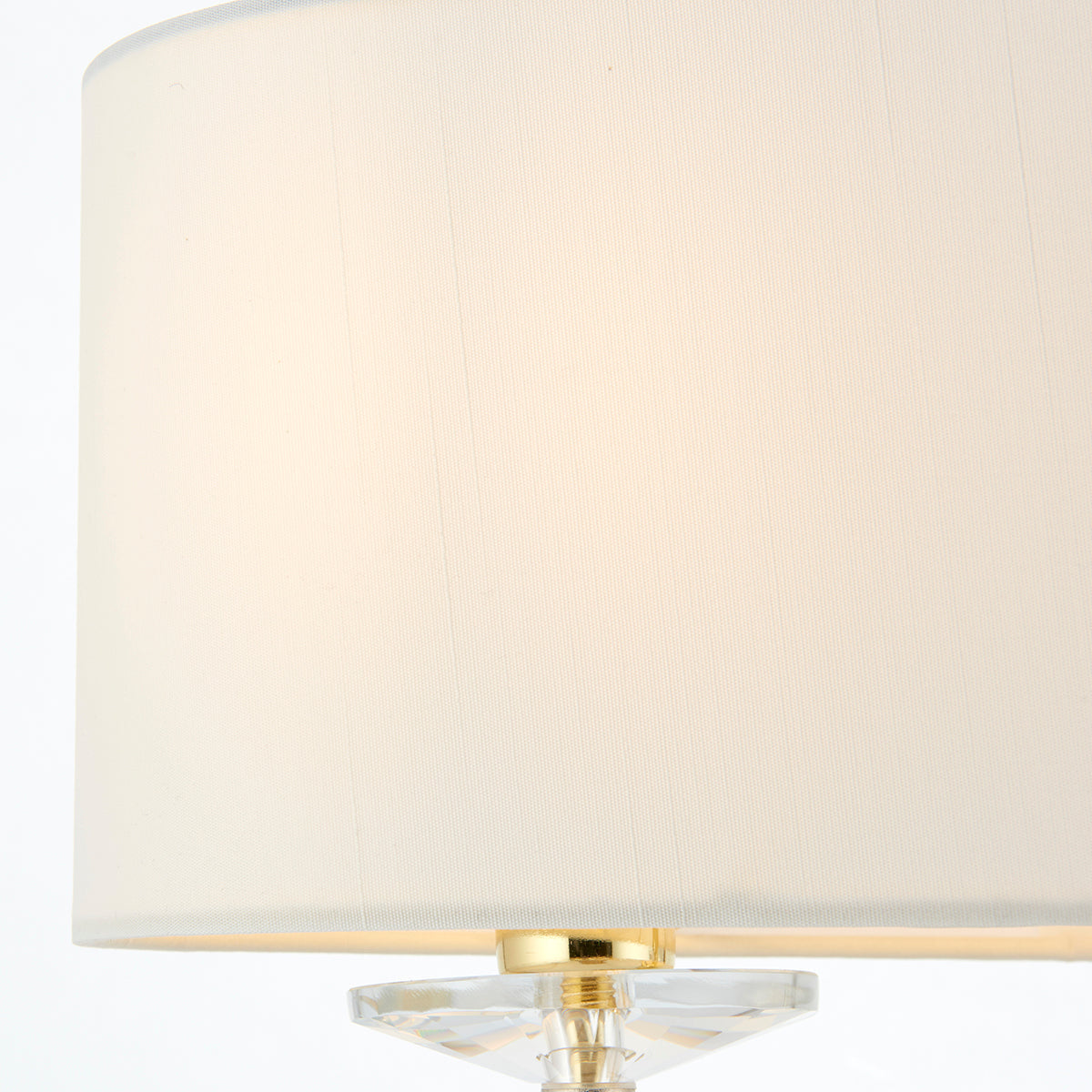 Brass plate & vintage white fabric