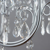 Chrome plate & clear crystal