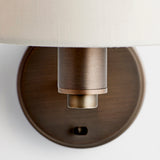 Dark antique bronze plate & marble fabric