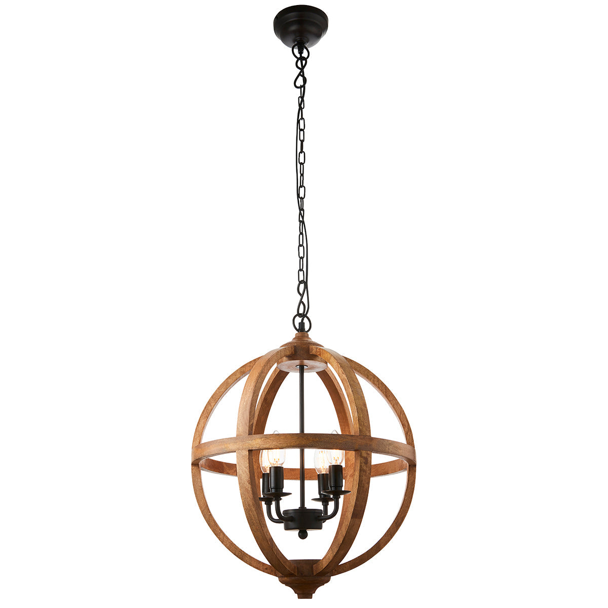 Mango wood & dark bronze paint