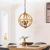 Mango wood & dark bronze paint