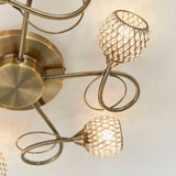 Antique brass plate & antique brass wire