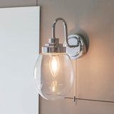 Clear glass & chrome plate