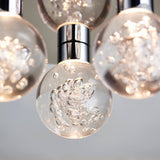 Chrome plate & clear bubble acrylic
