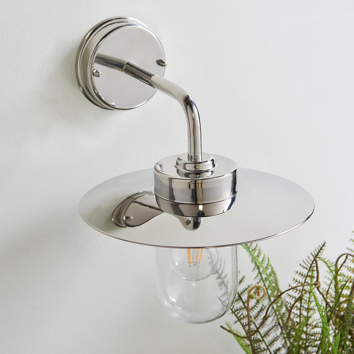 Polished stainless steel