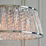 Chrome plate & clear crystal