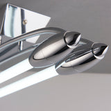 Chrome plate & opal glass