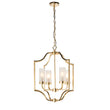 Satin brass plate & frosted glass
