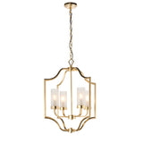 Satin brass plate & frosted glass